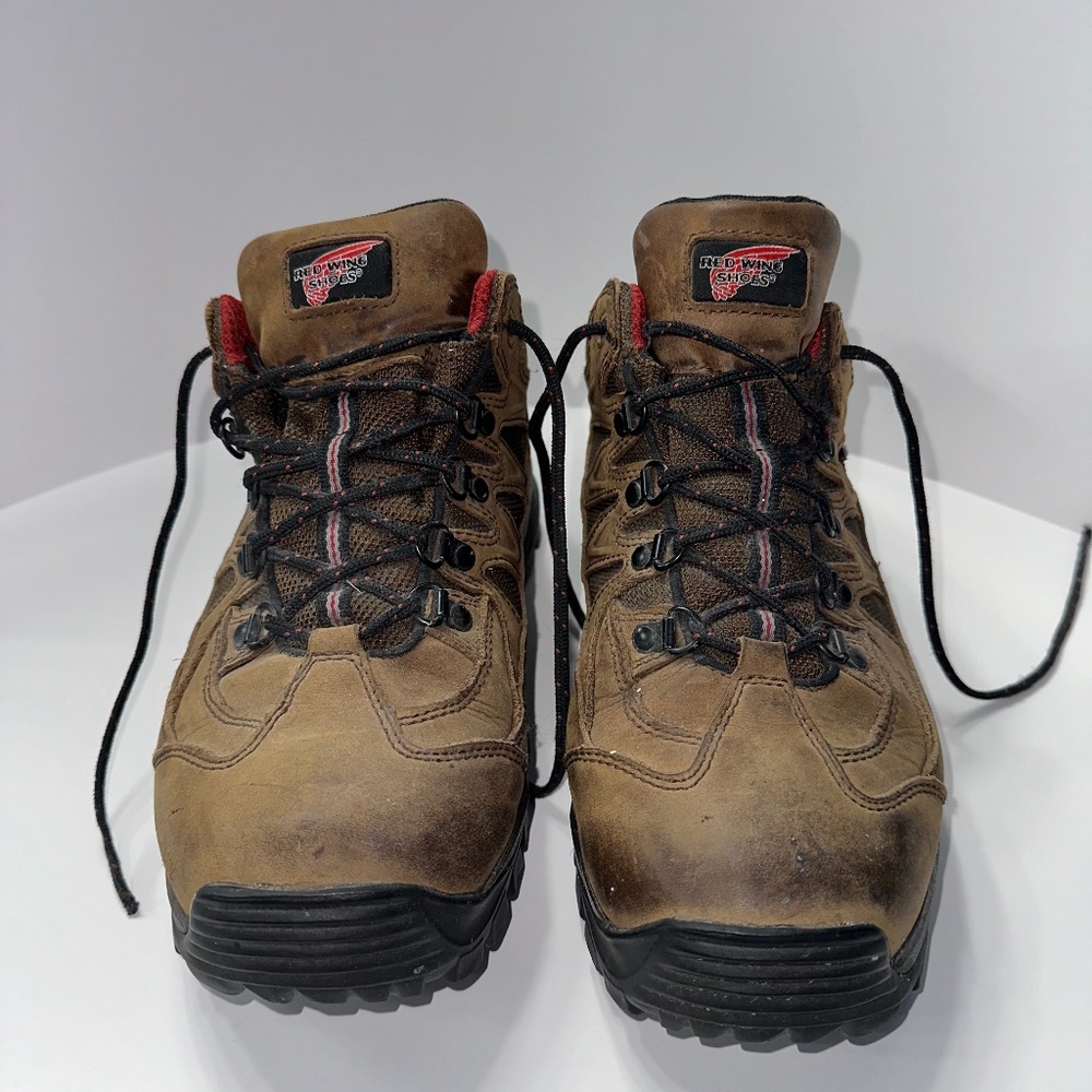 RED WING Boots 10E2 Wide Tru Hiker 3” Brown Leather Men’s Boot 8672 Waterproof